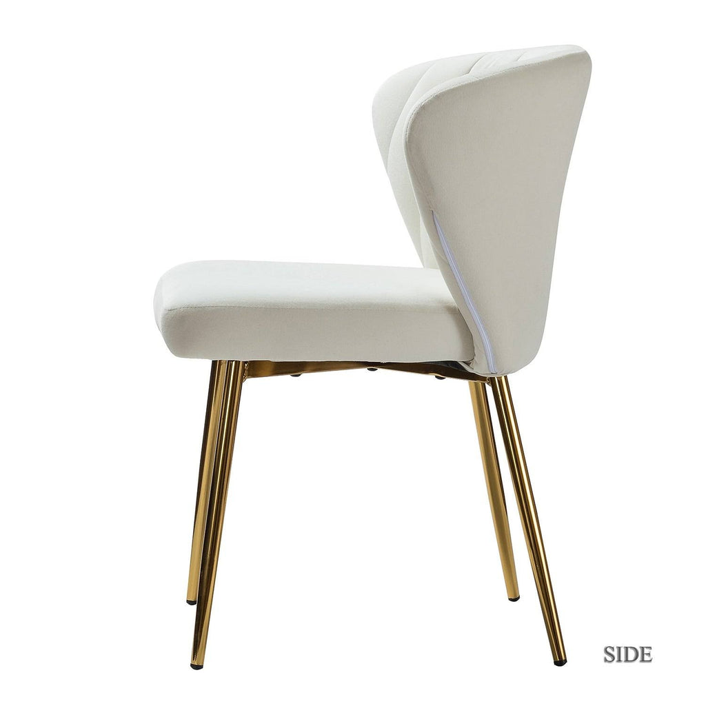 Teal Blue Side Chair with Gold Legs A5319