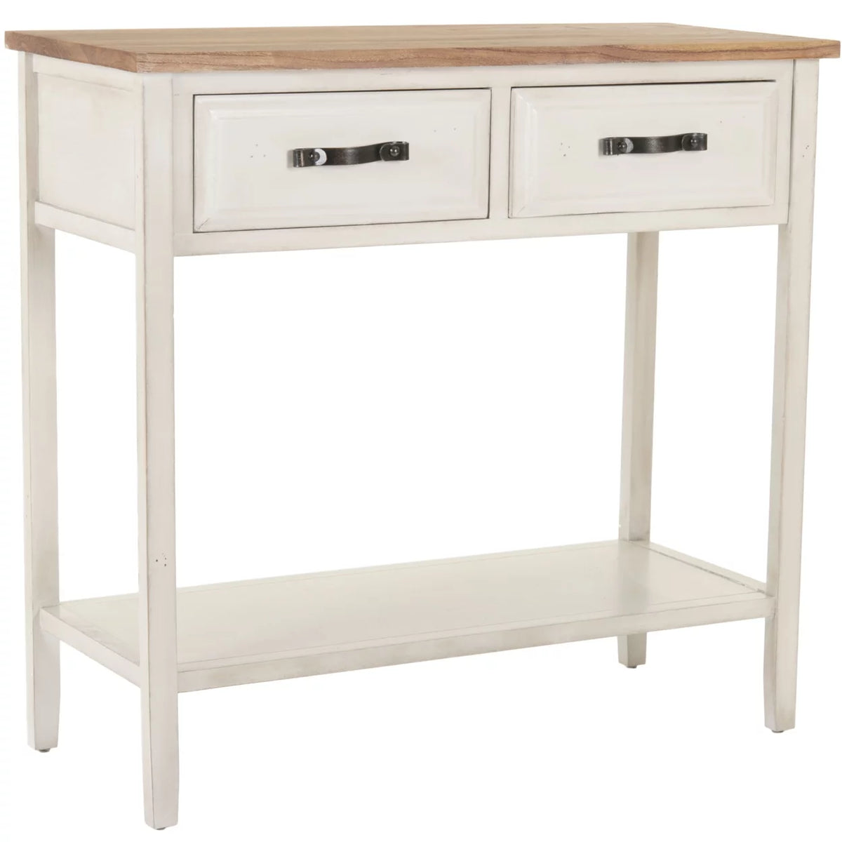 White Console Table With Storage Drawers F14080