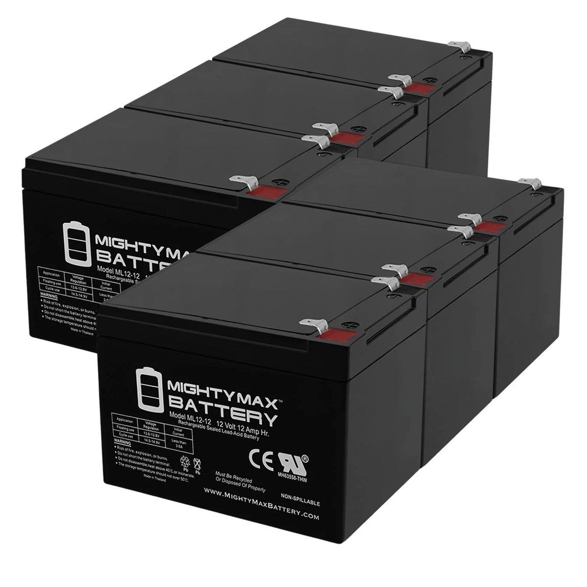 12V 12AH Sealed Lead Acid Battery B348553