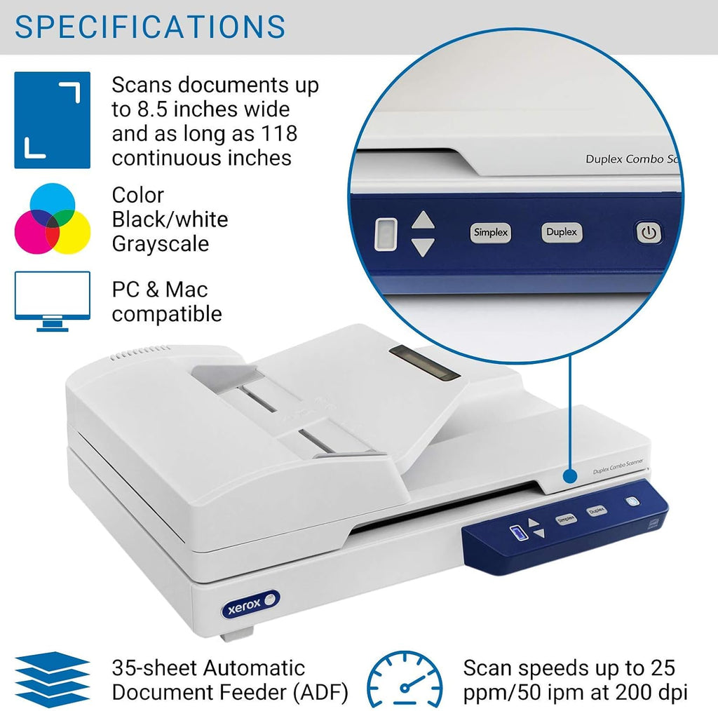 Flatbed Document Scanner with Automatic Document Feeder L244063