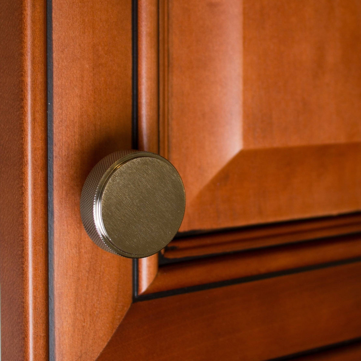 1-1/2 in. Solid Round Knurled Cabinet Knob, Satin Nickel, Pack of 10 P16298