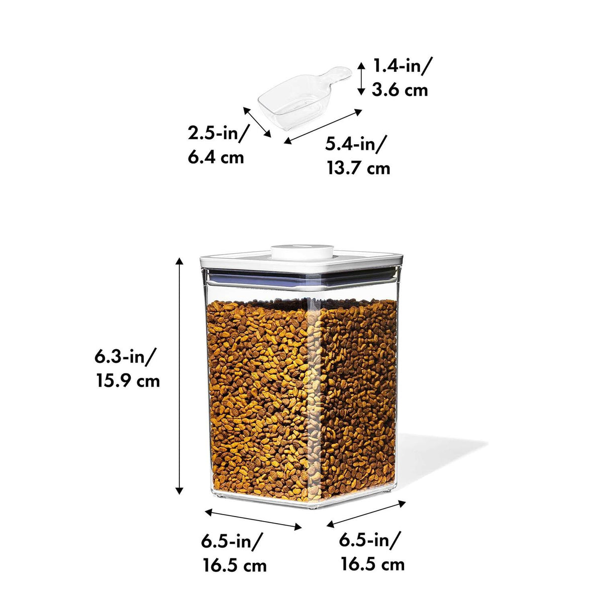 4.4 Qt Pet Food Container with Scoop P174004