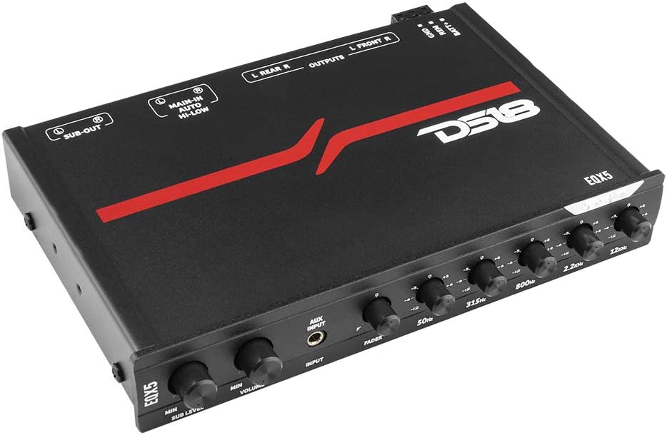 2 to 3 Way Active Electronic Car Audio Crossover with Remote Control F3929
