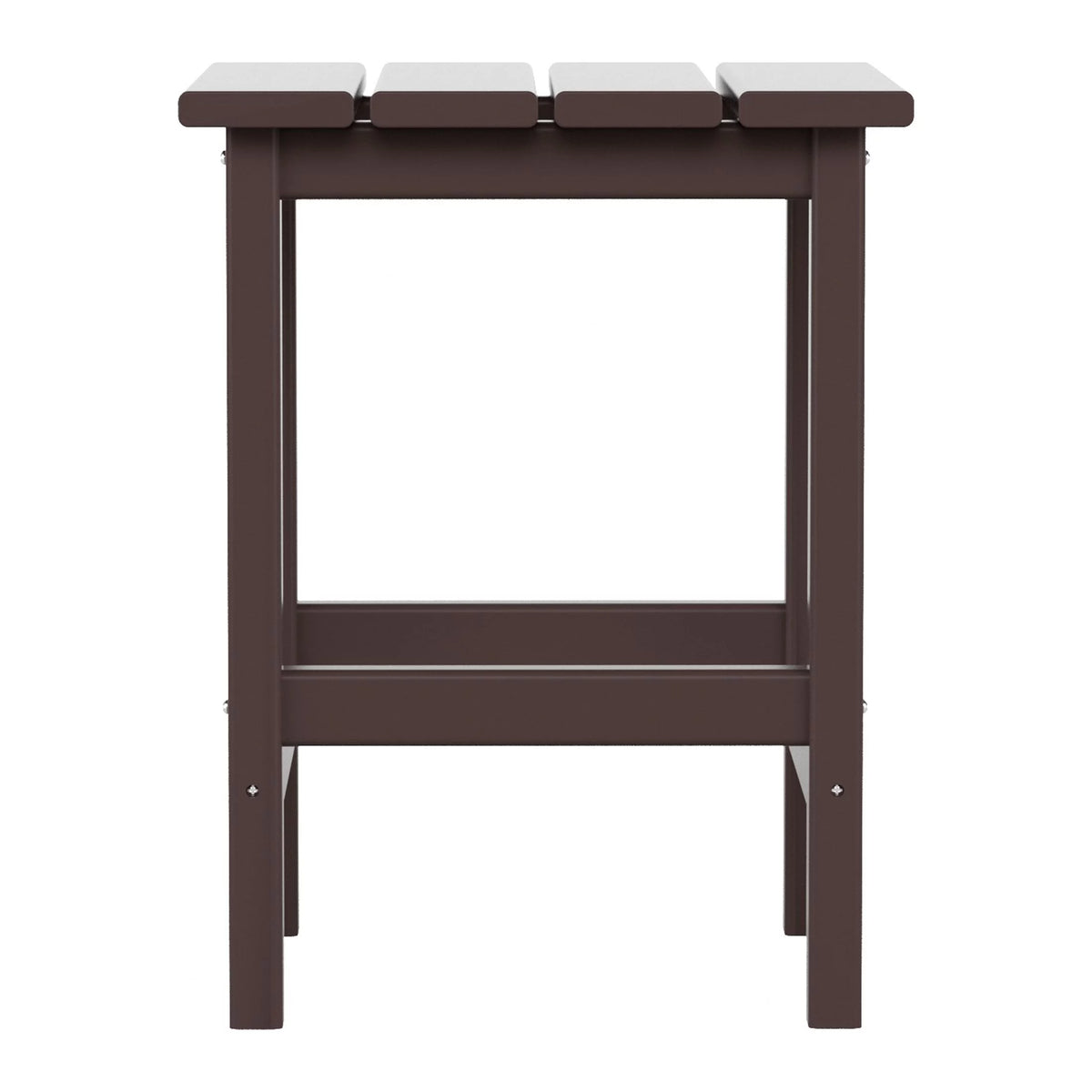 Dark Brown Plastic Outdoor Side Table Q1951