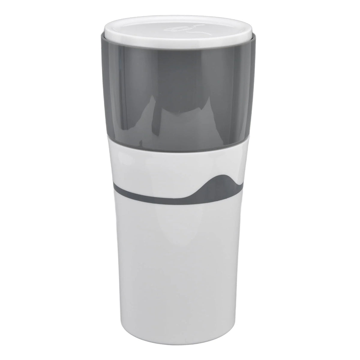 Portable PP Drip Coffee Maker for K Cups Gray White M12987
