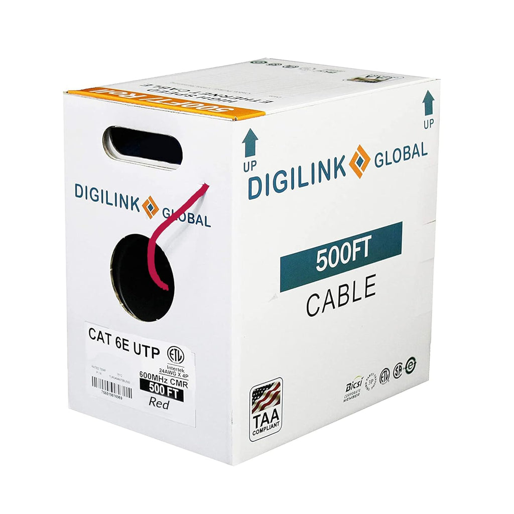 Bulk Ethernet Cable Blue 1000ft UTP 24AWG Solid Bare Copper Z600260