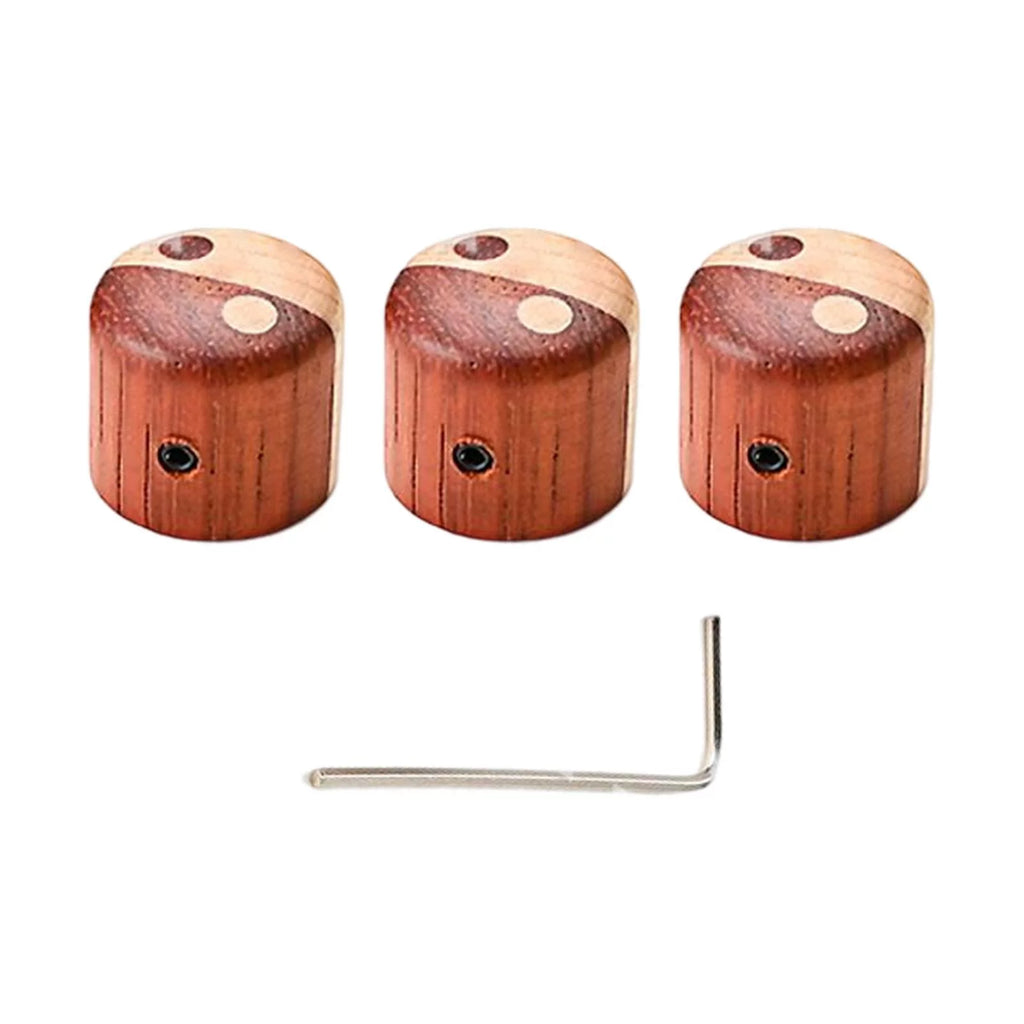 Wooden Electric Guitar Knobs with Screwdriver J6623