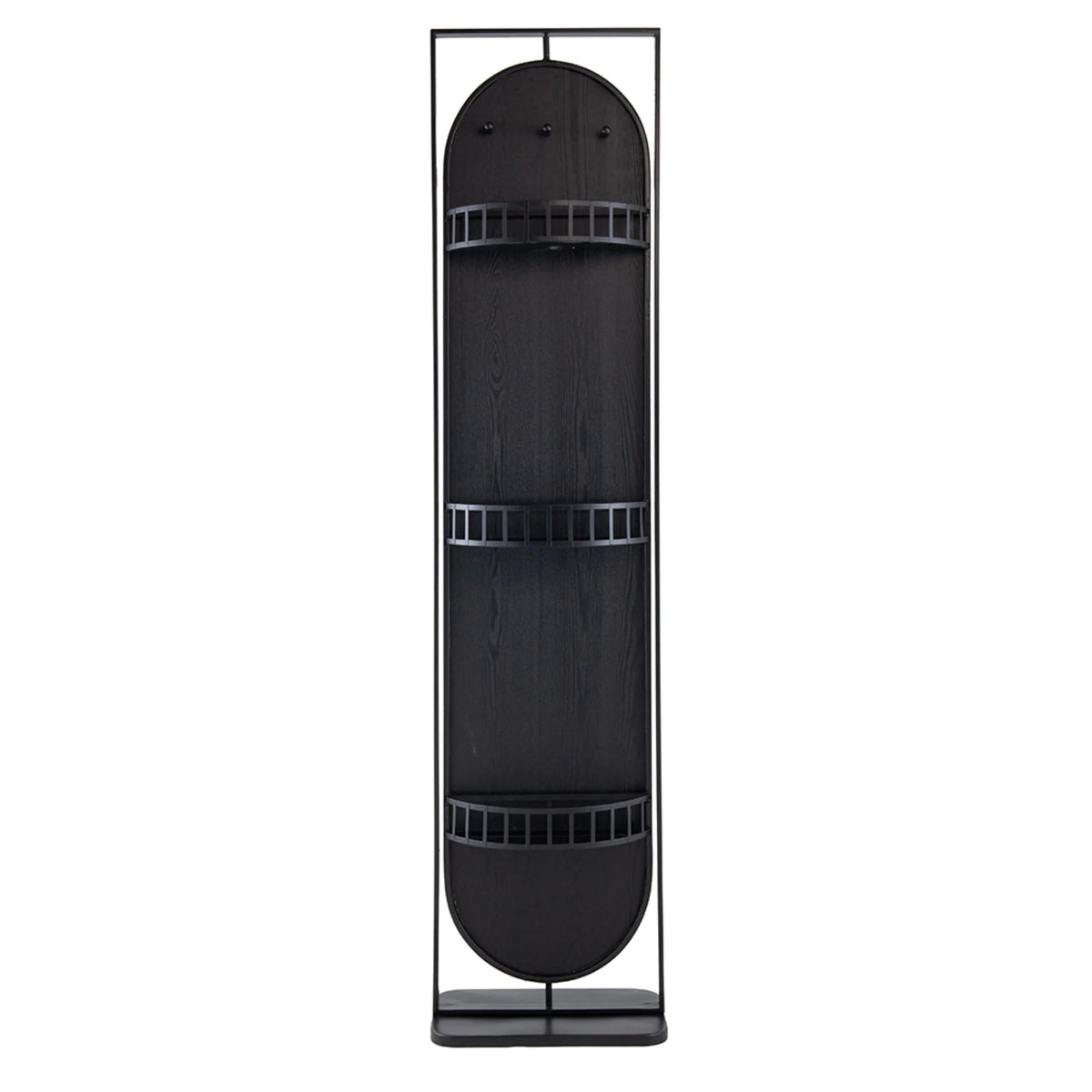 Black Rectangular Full Length Stand Mirror Z33543