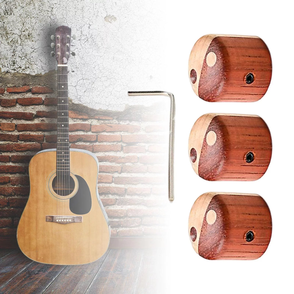 Wooden Electric Guitar Knobs with Screwdriver J6623