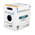 Bulk Ethernet Cable Blue 1000ft UTP 24AWG Solid Bare Copper Z600260