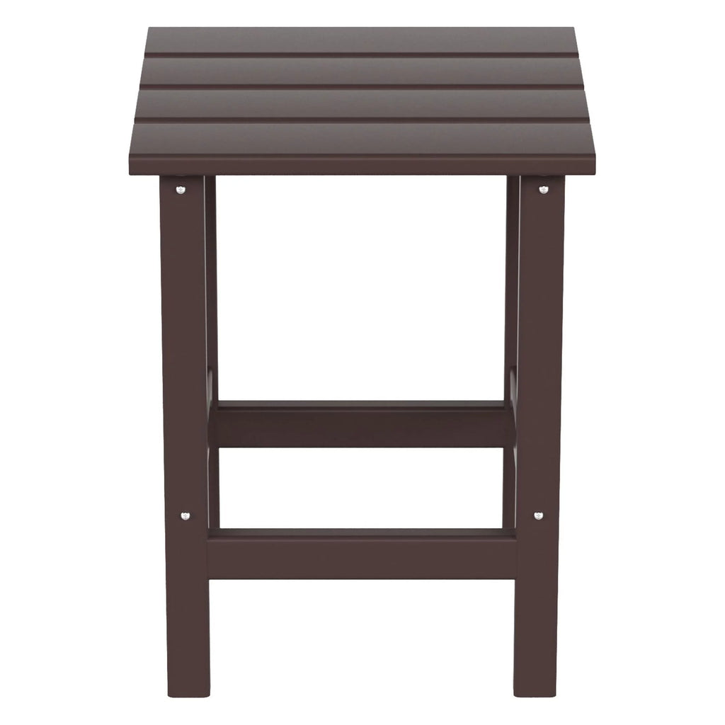 Dark Brown Plastic Outdoor Side Table Q1951