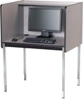Medium Oak Computer Carrel P202