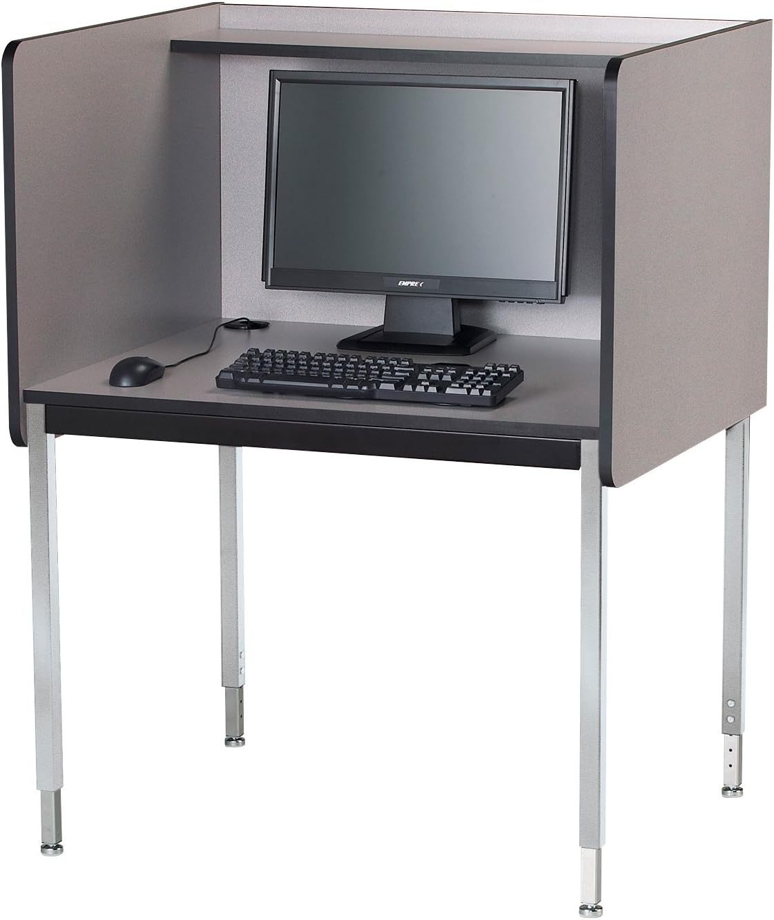 Medium Oak Computer Carrel P202