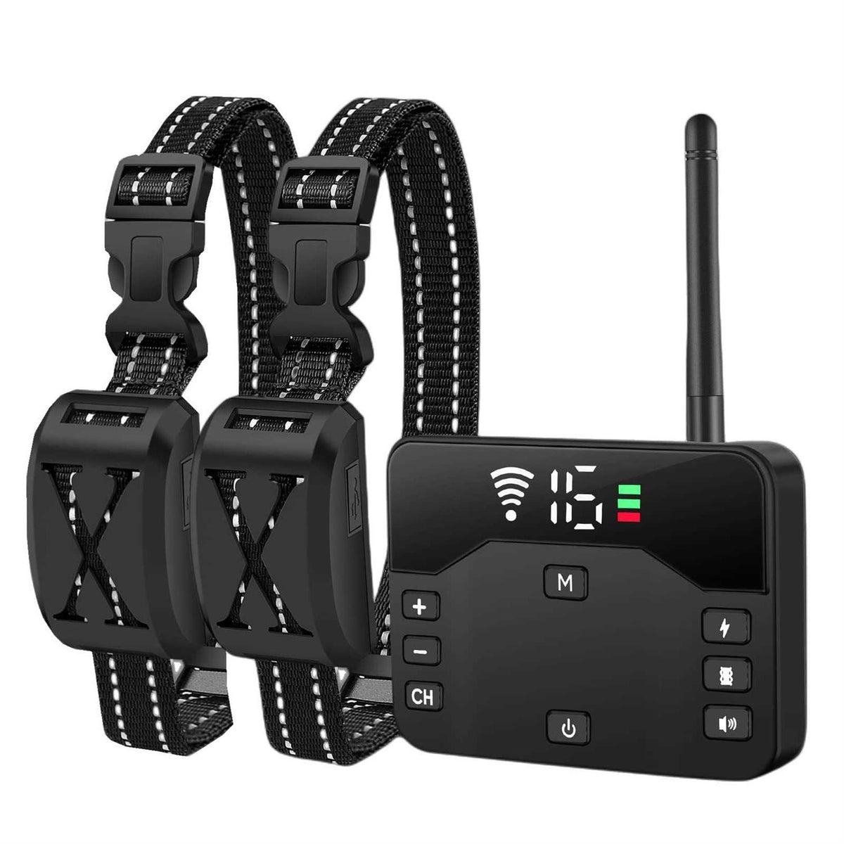 Wireless Dog Fence Electric Fence for 2 Dogs Training Collar Remote 2-in-1 Wireless Pet Containment System V662