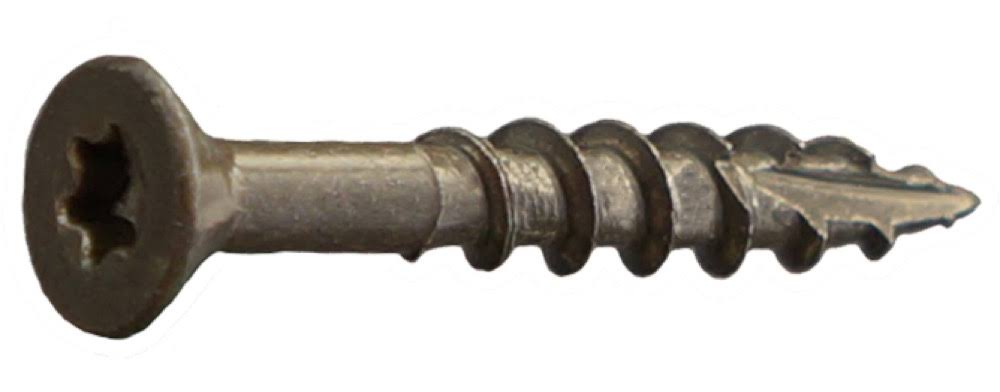 #8 x 1-5/8x22 Star Flat Deck Screws Dark U8830