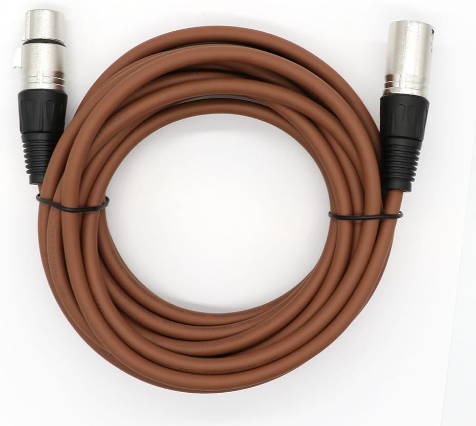 20' Balanced XLR 3 Pin Male to Female Colored Mic Cable 5 Pack J24522