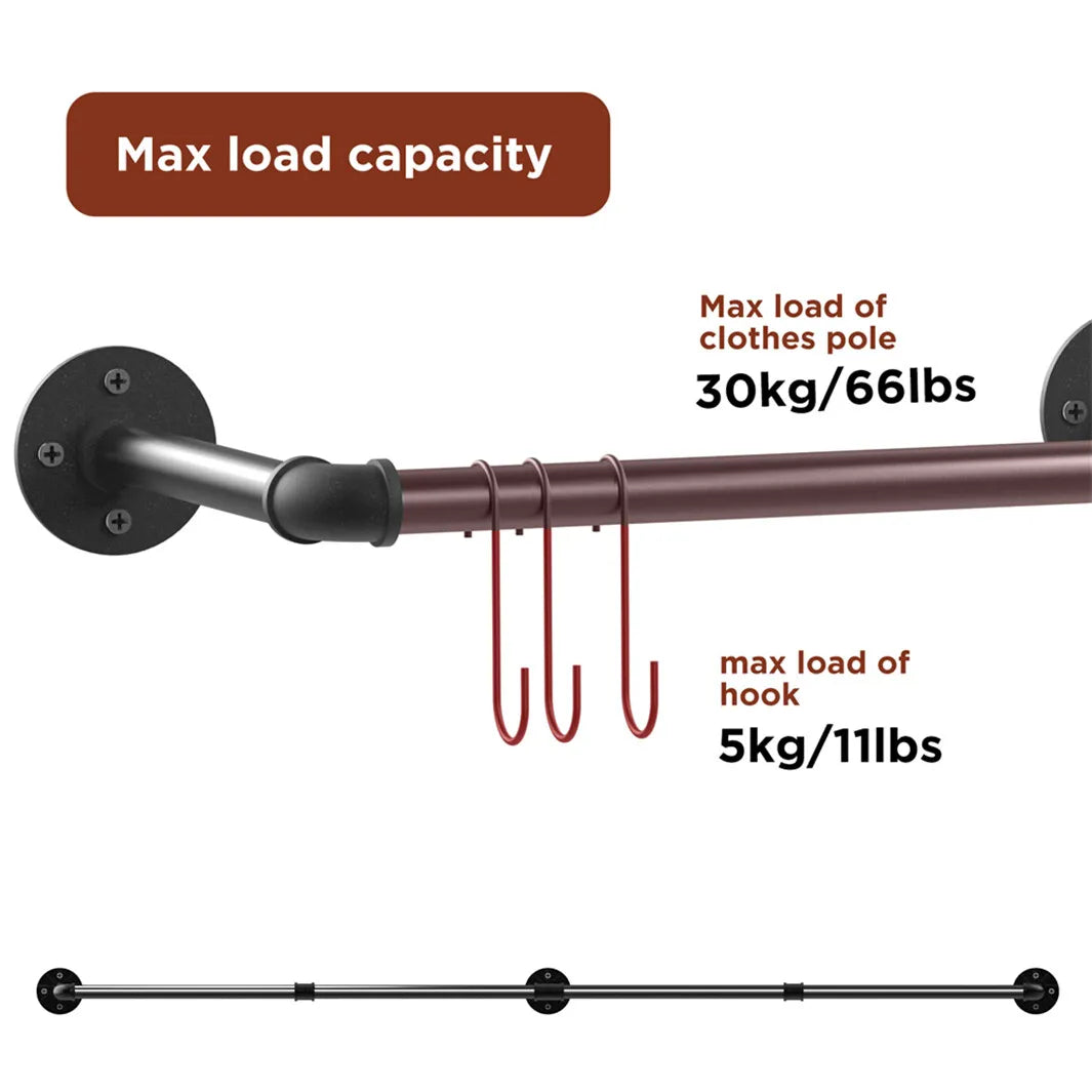 Clothes Rack with Hooks Z37927