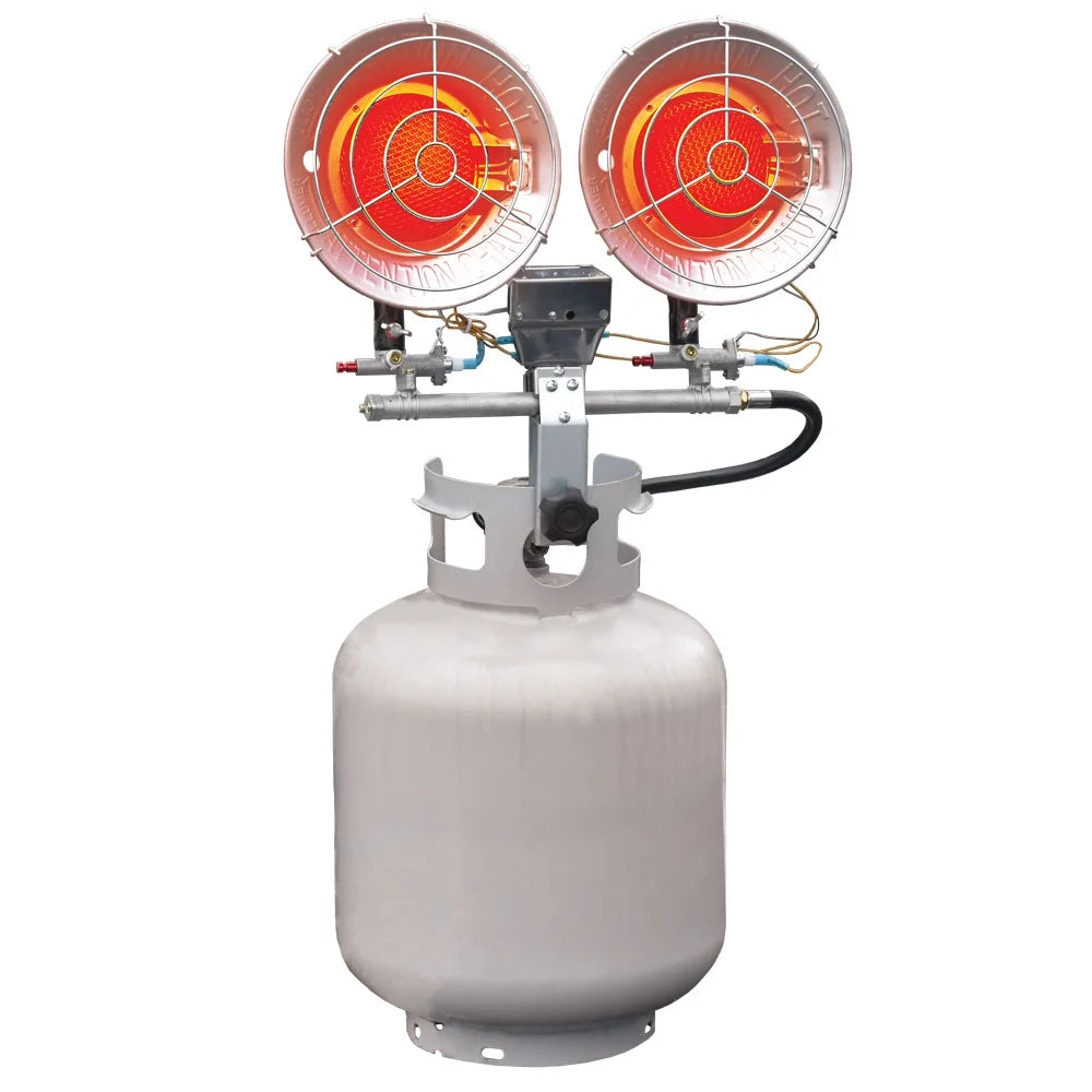 32000 BTU LP Double Head Tank Top Heater A837525