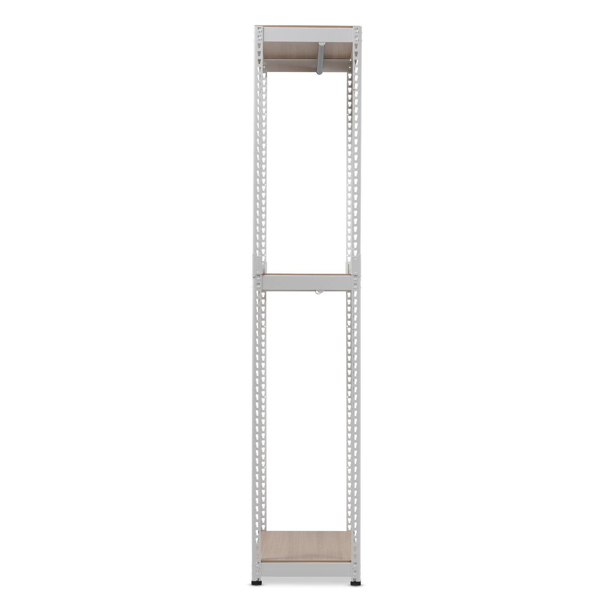 White Metal 3-Shelf Closet Storage Organizer R542
