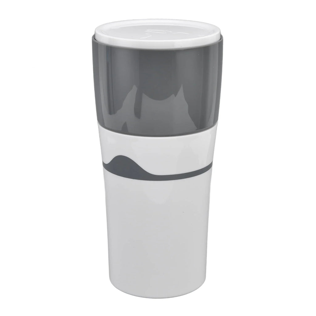 Portable PP Drip Coffee Maker for K Cups Gray White M12987