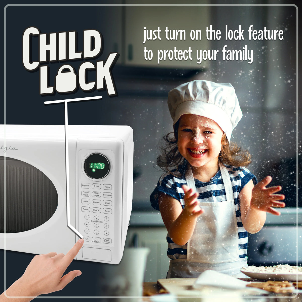 0.7 Cu Ft Retro Microwave I54102