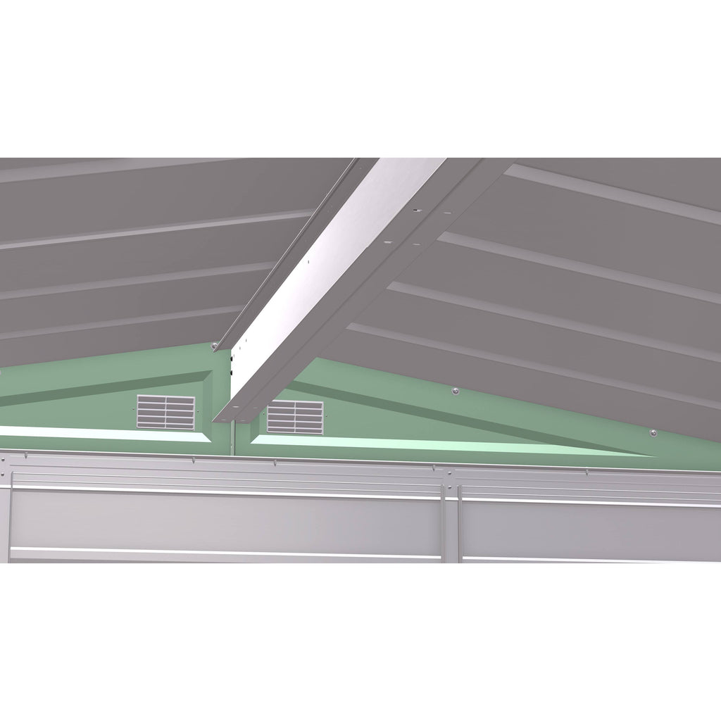 Steel Storage Shed 6x7 Sage Green A210