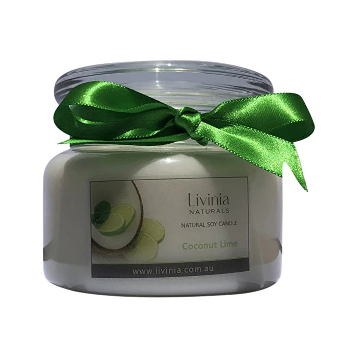 Soy Candle Apothecary Jar Coconut & Lime Fragrance Oil B432866