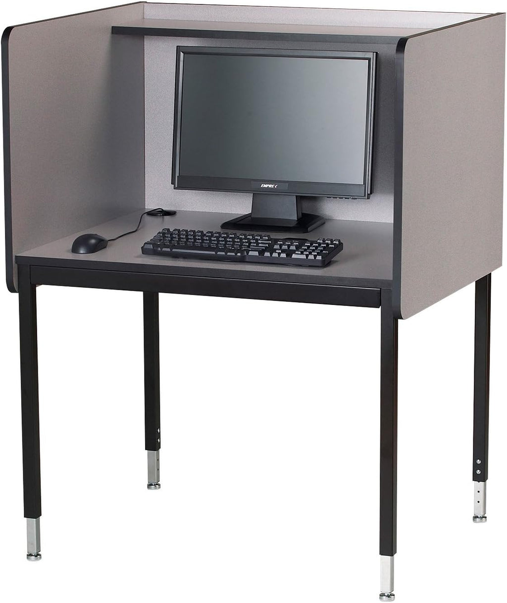 Medium Oak Computer Carrel P202