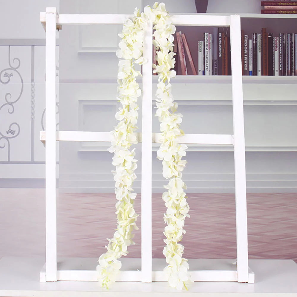 White Artificial Silk Wisteria Flowers 20pcs C9474