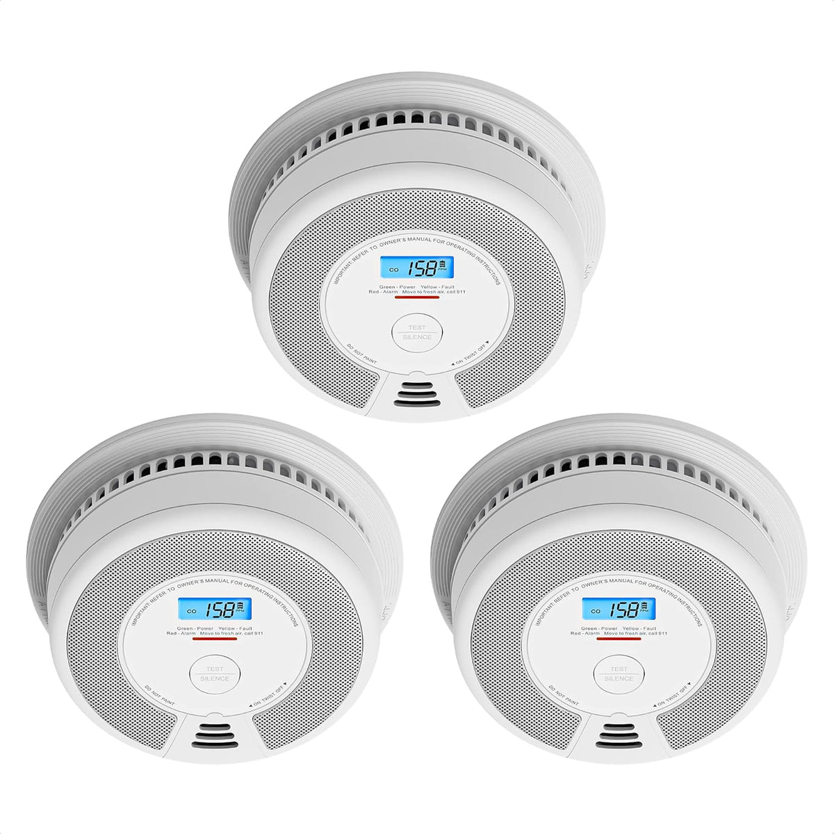 10-Year Battery Combination Smoke Carbon Monoxide Detector Alarm K116248