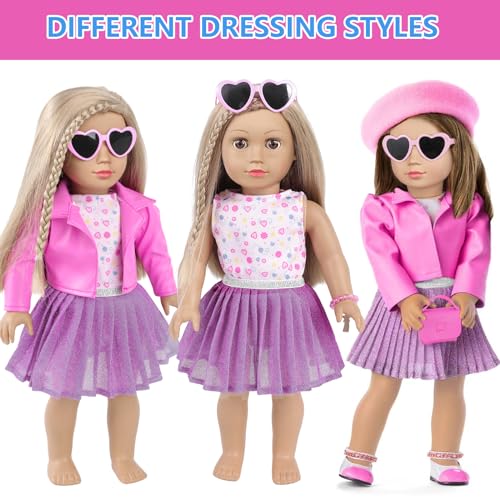 18 Inch Doll Makeup Accessories and Clothes Tote Bag Set R509922