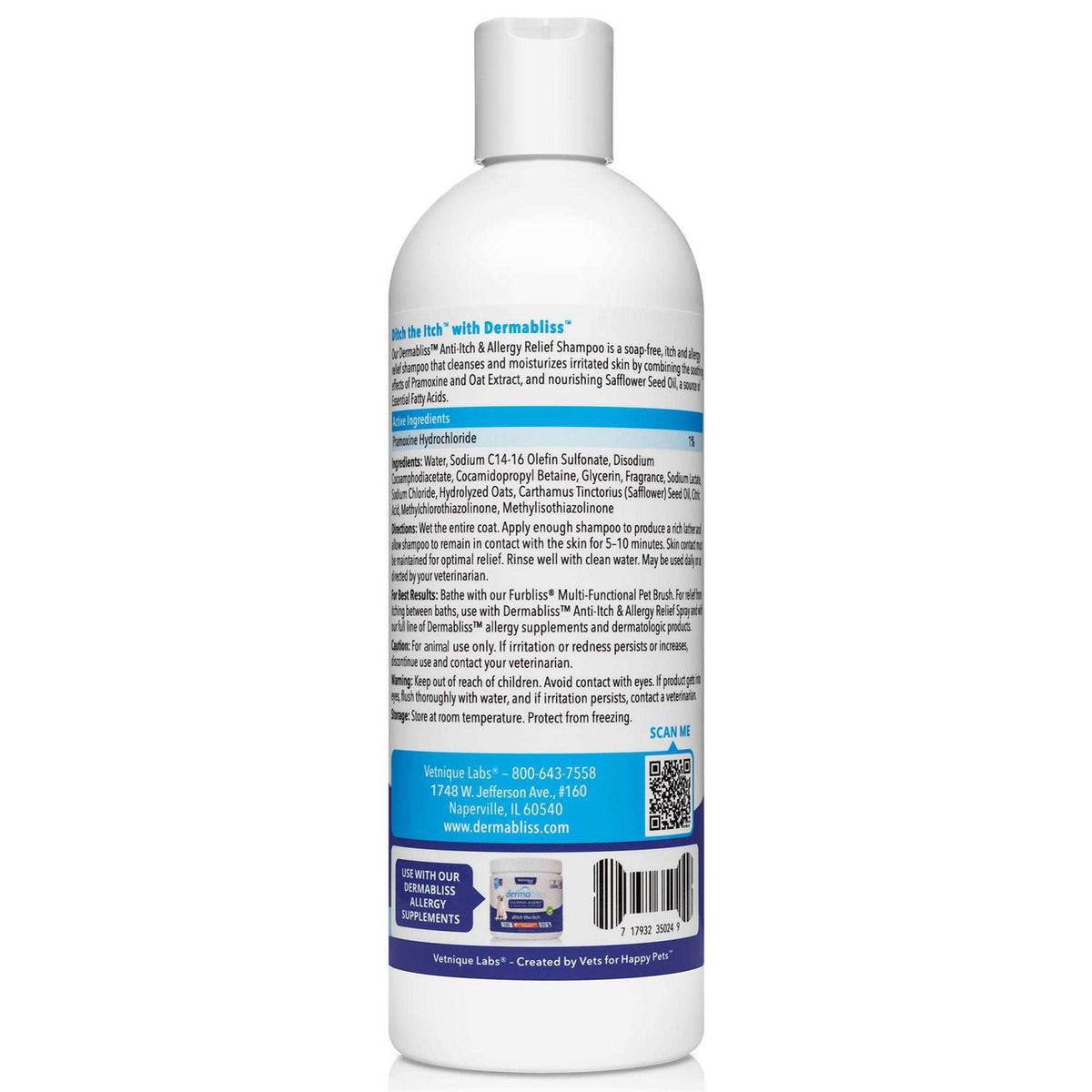 Anti-Itch & Allergy Relief Medicated Shampoo 16oz S603413