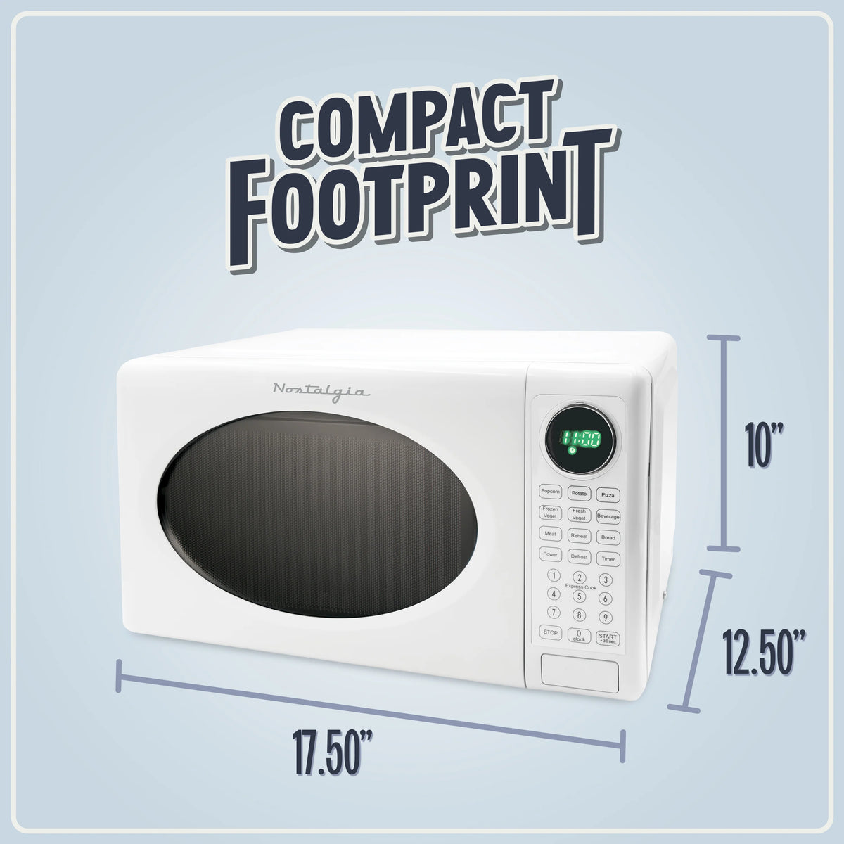 0.7 Cu Ft Retro Microwave I54102