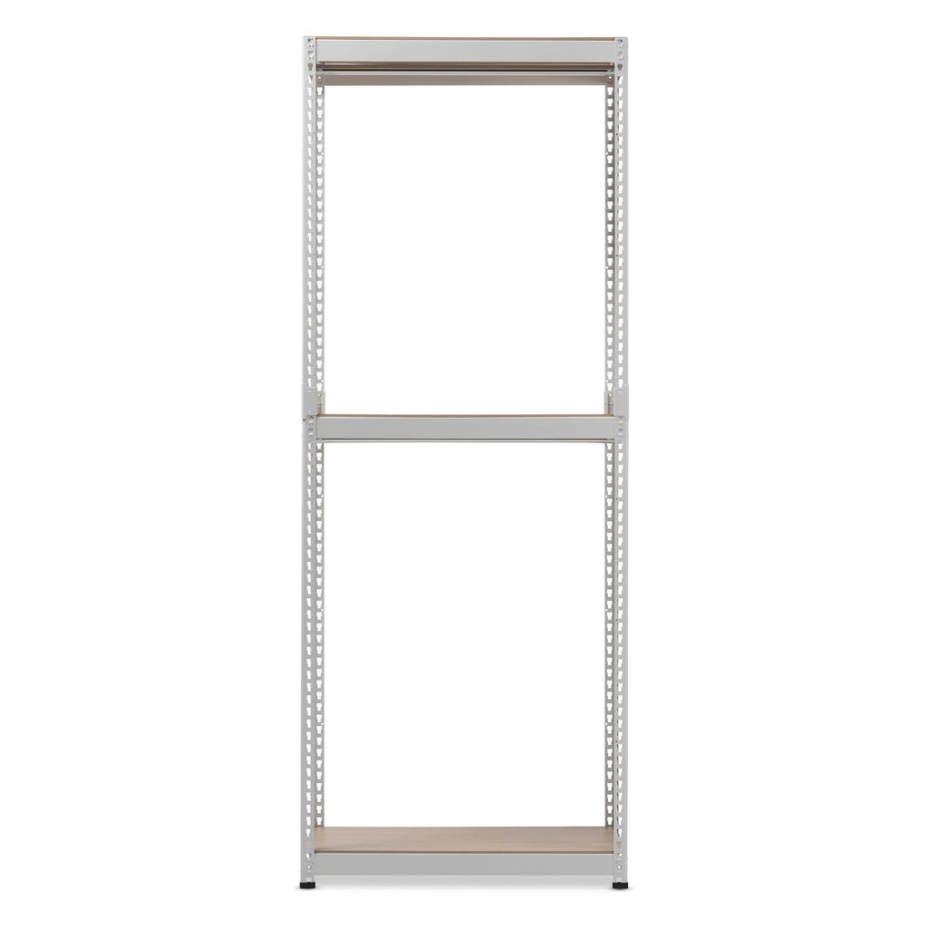 White Metal 3-Shelf Closet Storage Organizer R542