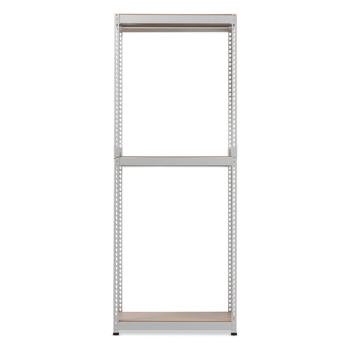 White Metal 3-Shelf Closet Storage Organizer R542