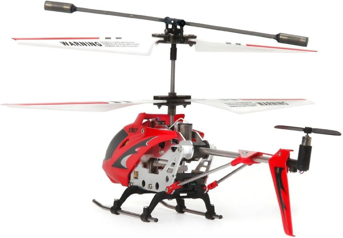 Red R/C Helicopter with Gyro Q4816