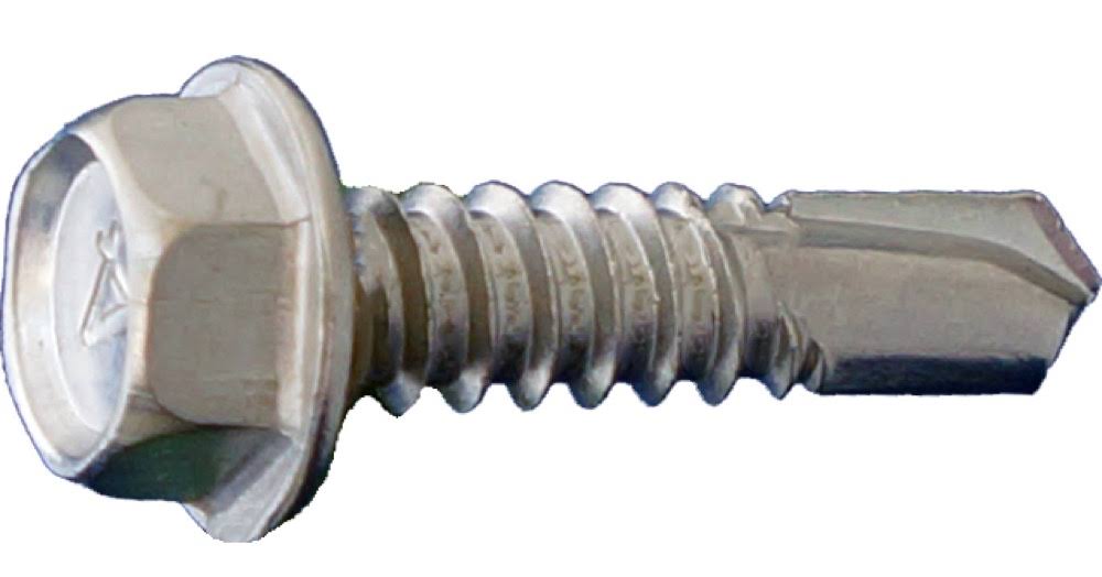 12 x 1-1/4x22 Hex Washer Head Self Drill Screws 410SS B60591