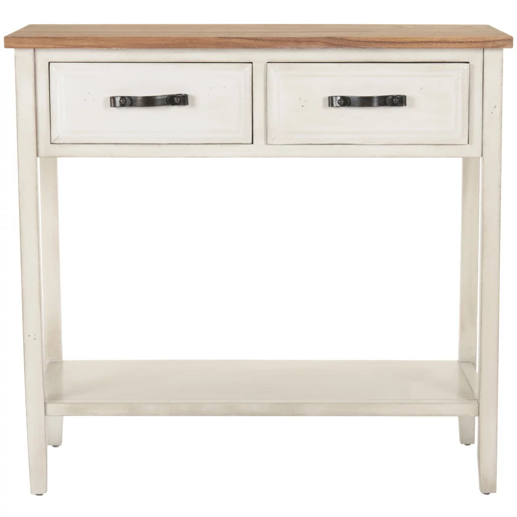 White Console Table With Storage Drawers F14080