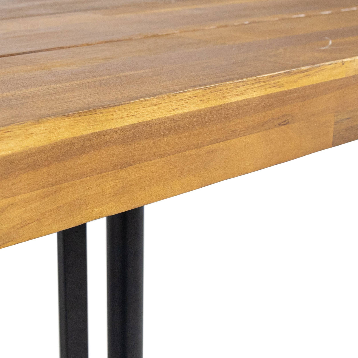 Teak Black Acacia Wood Dining Table V49757