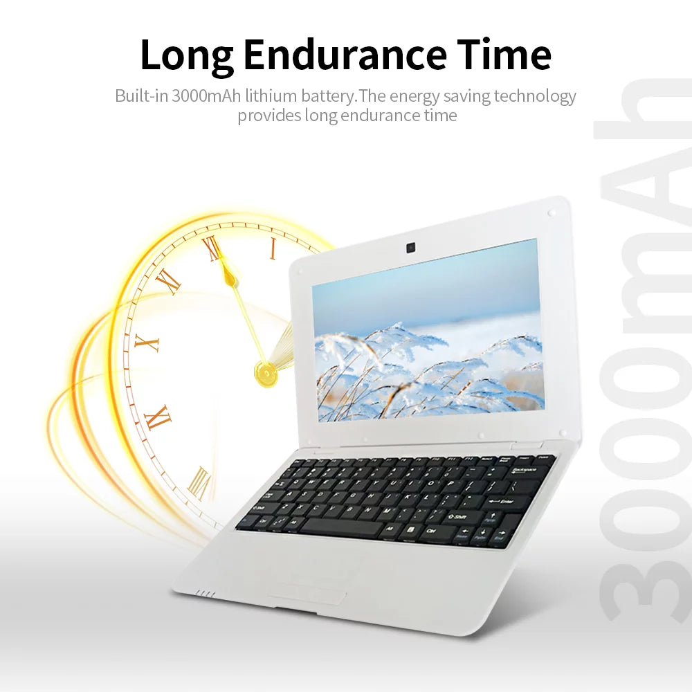 10.1inch Portable Netbook Black Q235