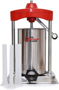 15 lb. Heavy Duty Vertical Sausage Stuffer with Stuffing Tubes Q701