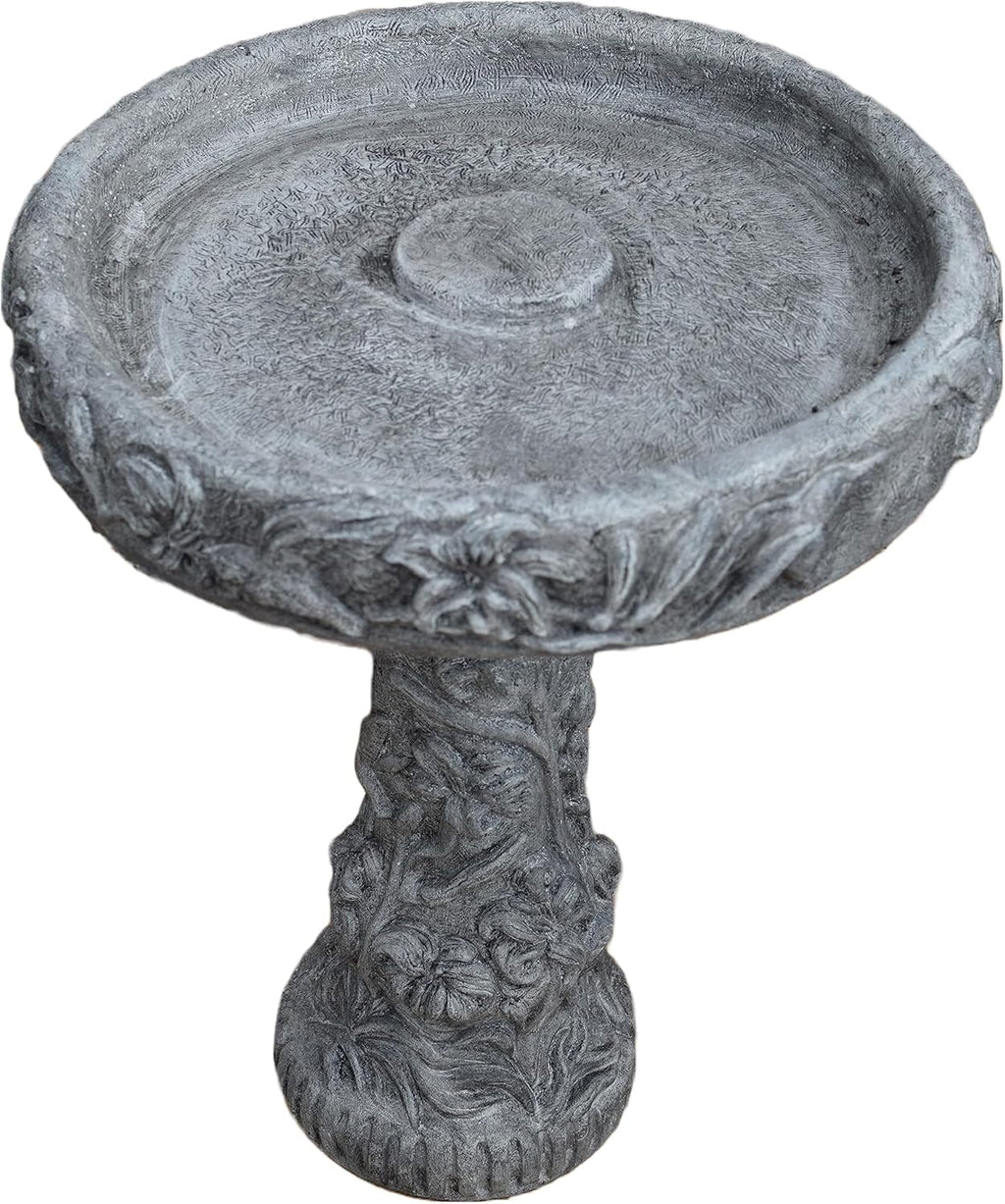 PreAged 27in Tall Birdbath H704778