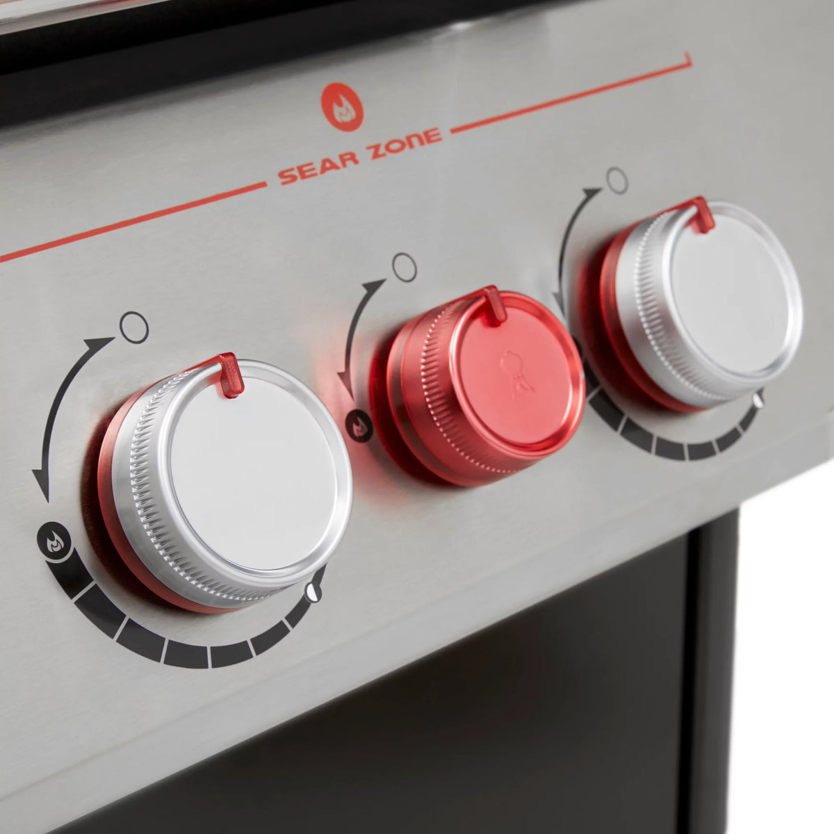 Black 3-Burner Natural Gas Grill with Side Burner P85344