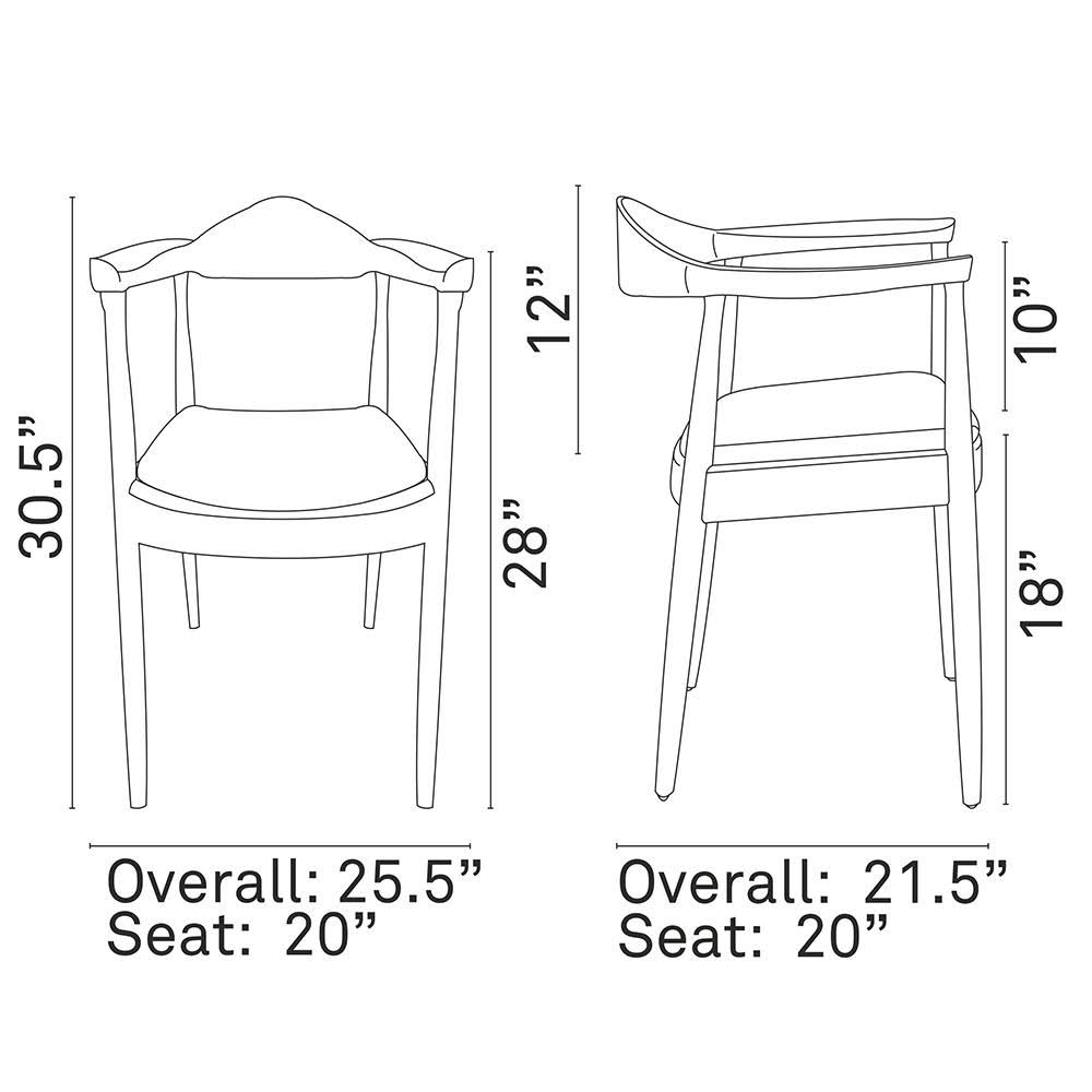 Black Dining Armchair H472601