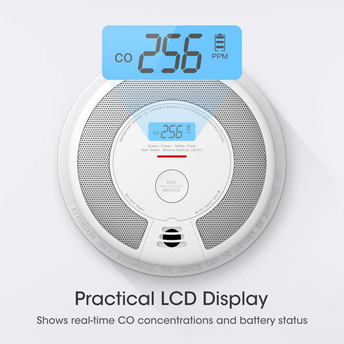 10-Year Battery Combination Smoke Carbon Monoxide Detector Alarm K116248