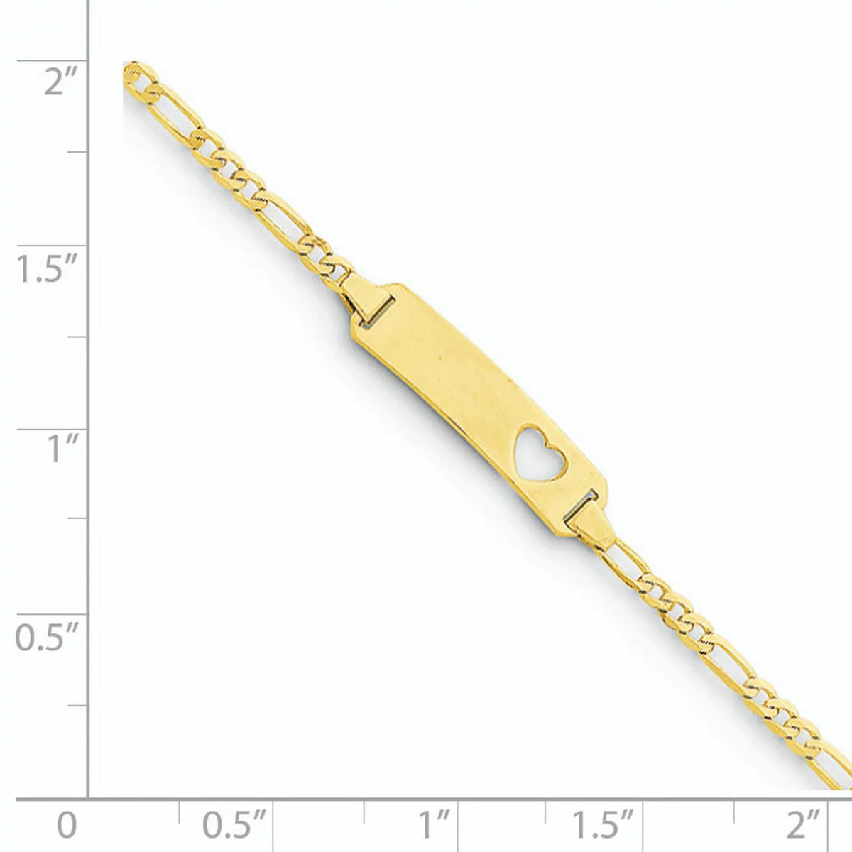 14 Karat Yellow Gold Heart Link Bracelet T6663