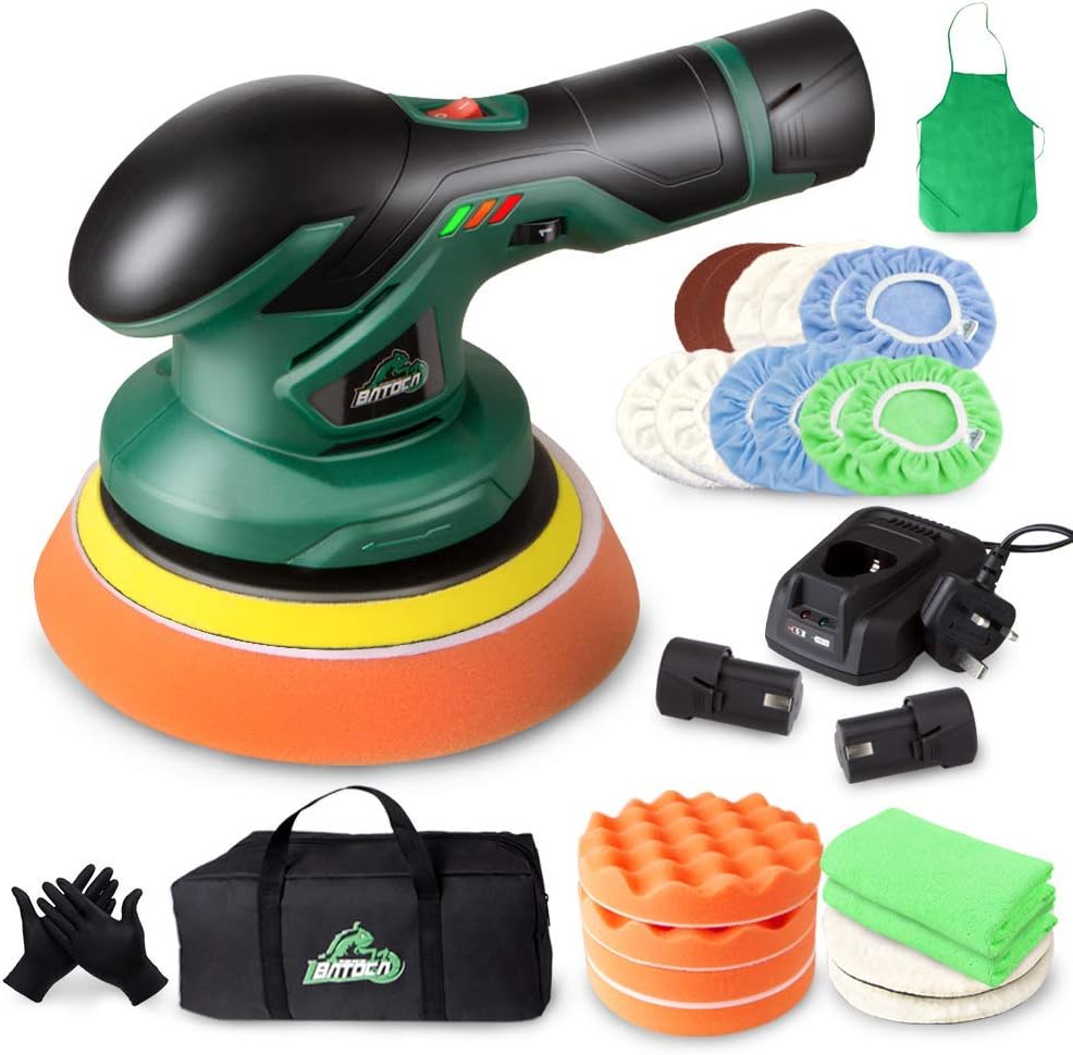 Cordless Car Buffer Polisher with 12V Lithium Rechargeable Battery Brushless Polisher E40162