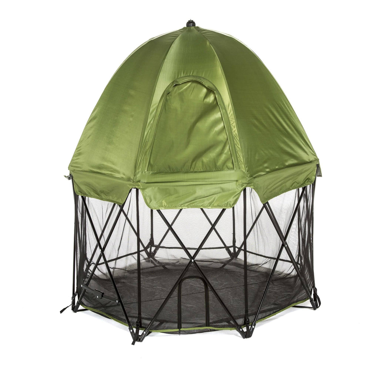 Green Eight Panel Pet Pen with Canopy Y622010