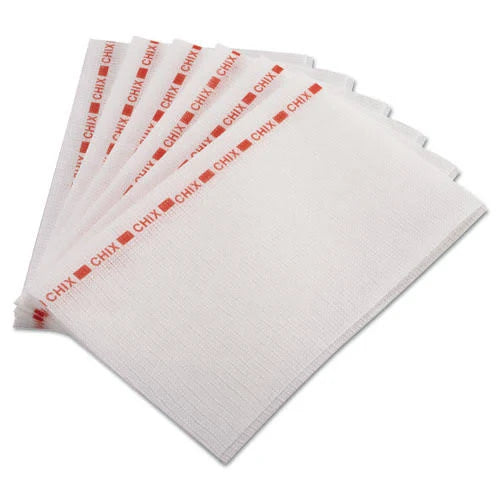 13 x 21 Red/White Food Service Towels, 150/Carton D159