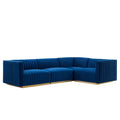 Tufted Performance Velvet 4-Piece Sectional Y72721